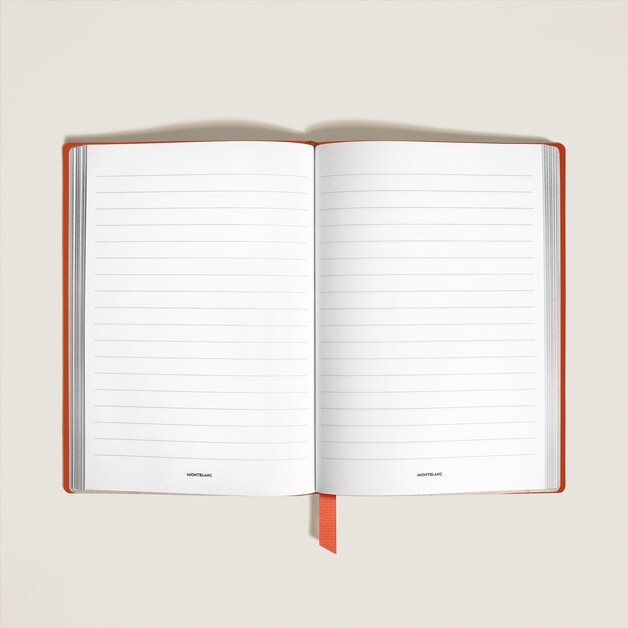Cuaderno mediano, piel suave, rojo, páginas con líneas - 2
