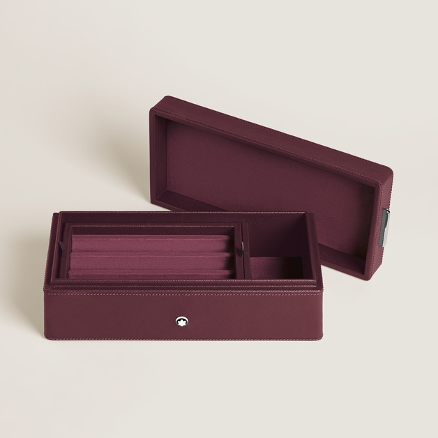 Pen Holder in Cassis Leather - 4
