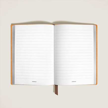 Medium Notebook in Soft Leather, Lined Pages