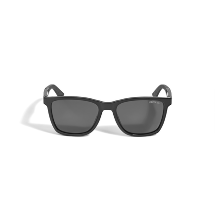 Rectangular Sunglasses with Injected Black Coloured Frame