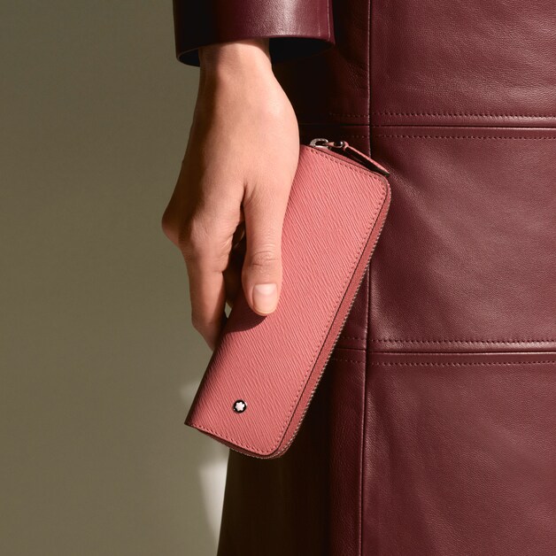 Étui pour 1 Instrument d'Écriture Zippé en Cuir Sartorial - 4