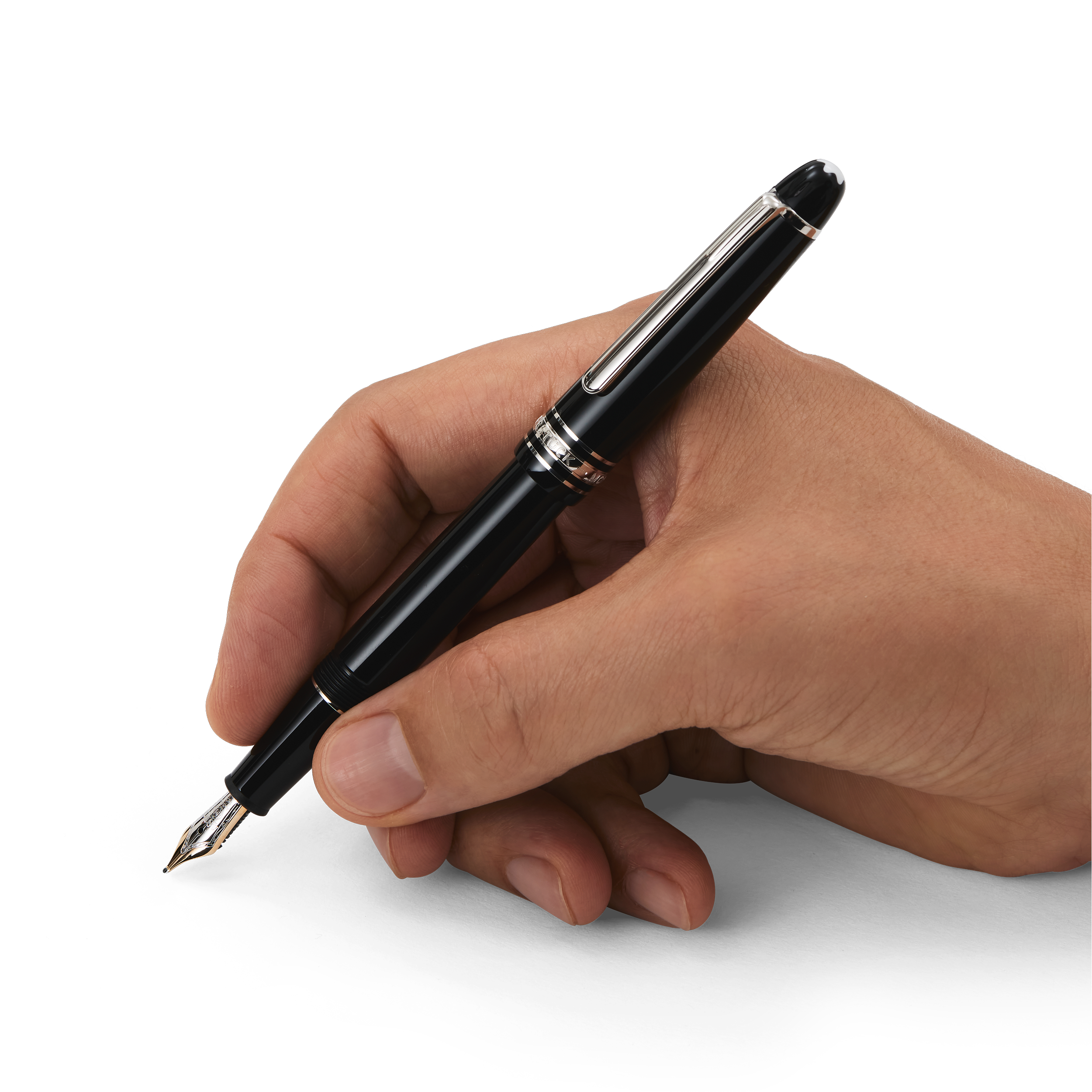 قلم حبر سائل مايسترشتوك كلاسيك مطلي بالبلاتين