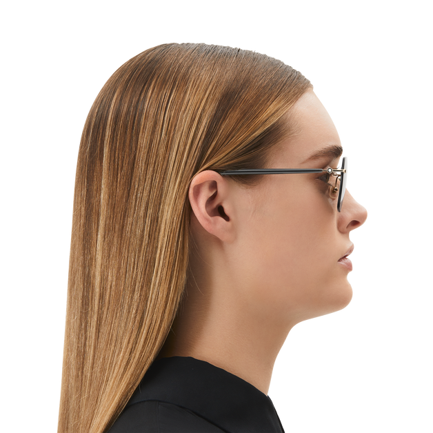 Lunettes de Soleil Carrées avec Monture en Métal Doré - 5