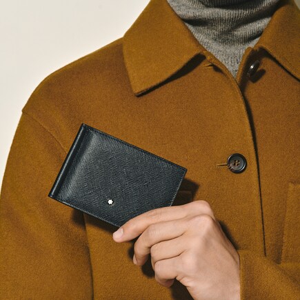 Sartorial wallet 6cc with money clip