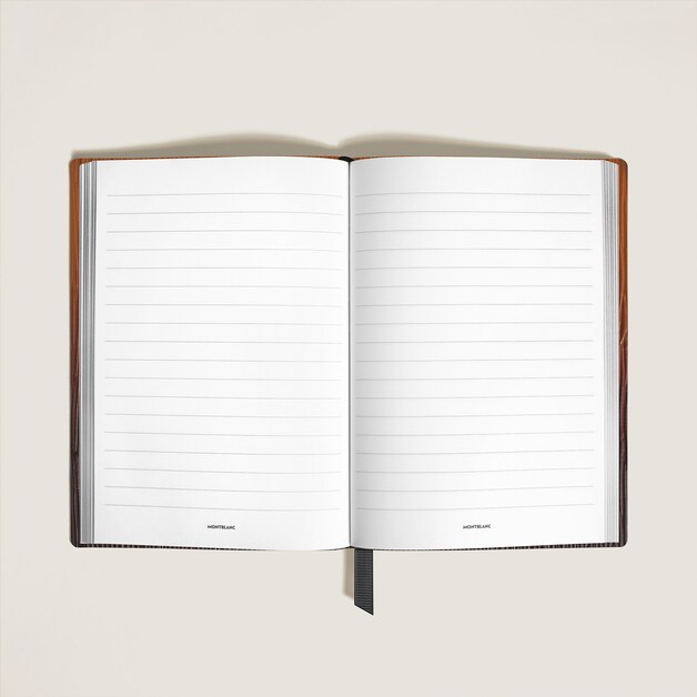 Medium Notebook in Corteccia Sfumato Leather, Lined Pages - 2