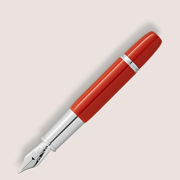 Montblanc Heritage Rouge et Noir "Baby" Special Edition Coral-Coloured Fountain Pen - 4