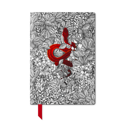 Notebook #146 small, The Legend of Zodiac, the Snake, Grey - Lined 