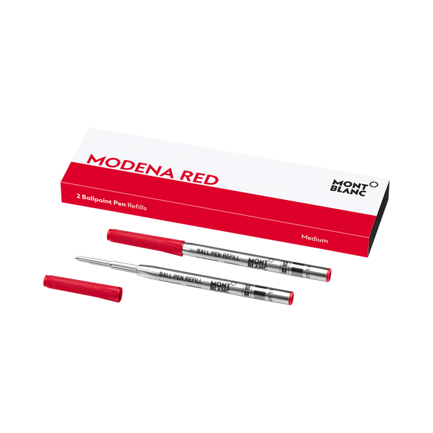 2 Ballpoint Refills, Modena Red - Medium - 1