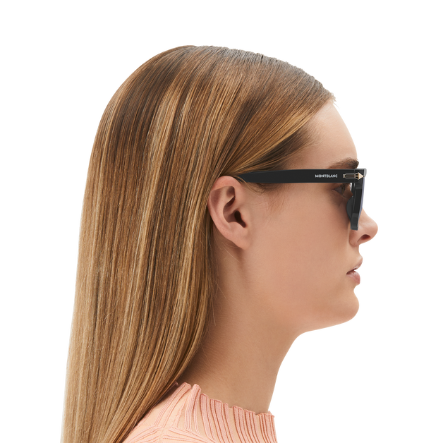 Rectangular Sunglasses with Black Coloured Acetate Frame - 4