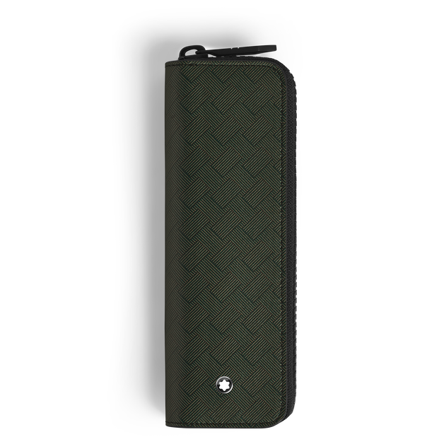 1-Pen Pouch with zip in Extreme Leather - 1