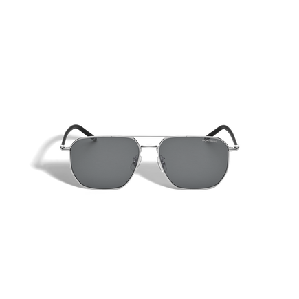 Gafas de Sol Cuadradas con Montura de Metal Color Plateado