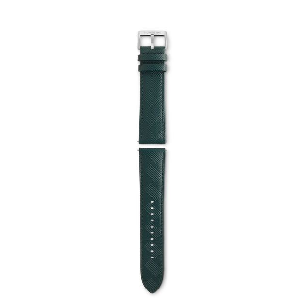 Green Montblanc Extreme 3.0 calf strap with pin buckle - 1