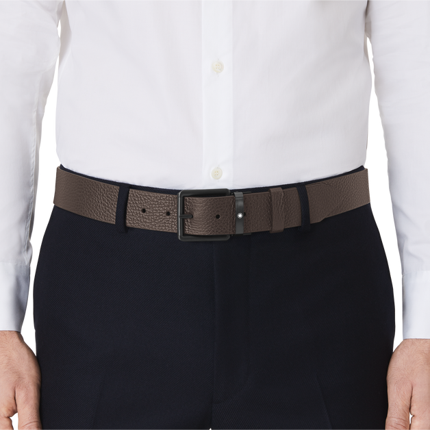 Cinturón Reversible de Piel Sartorial de 35 mm con Hebilla Rectangular - 2