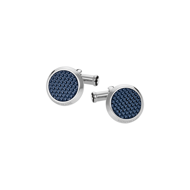 Meisterstück Cufflinks with Patterned Lacquer Inlay - 1