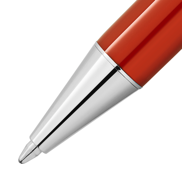 Stylo bille Montblanc Heritage Rouge et Noir « Baby » Special Edition corail - 5