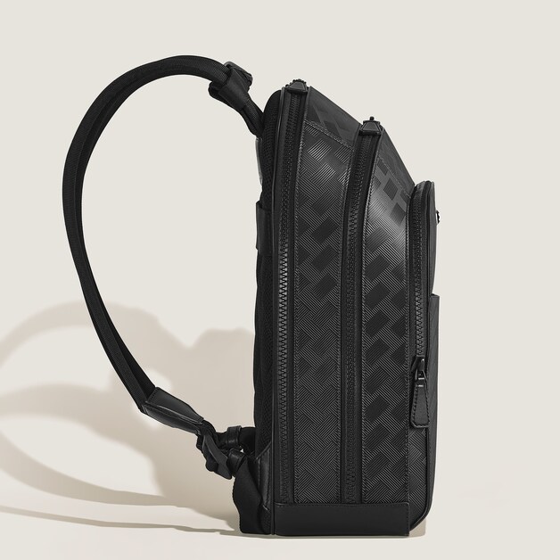 Large Backpack with 3 Compartments in Extreme Leather - 4