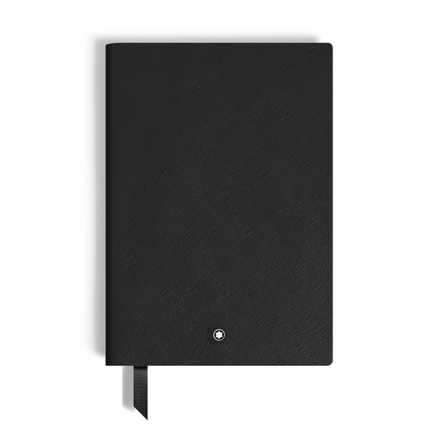 Notebook Medium, Saffiano Leather, Black - Lined Pages - 1