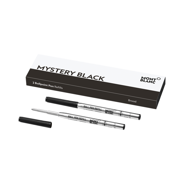 2x Ballpoint Refills, Mystery Black - 1