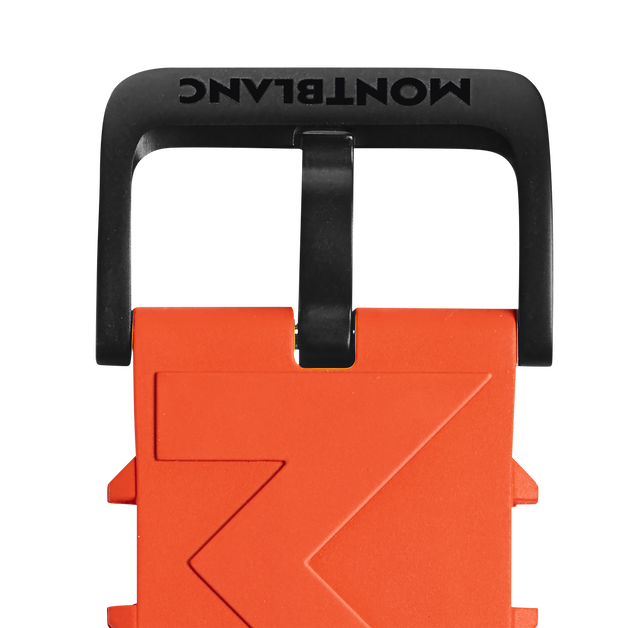 Correa de caucho naranja con logotipo - 2
