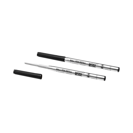 2 Ballpoint Refills, Mystery Black - Medium