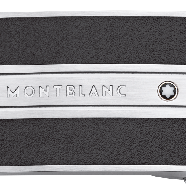Ceinture Réversible Plaque Montblanc 30 mm en Cuir - 2