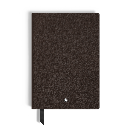 Medium Notebook, Grained Leather, Tobacco – Lined Pages