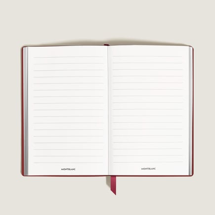 Large Notebook in Sartorial Leather, Lined Pages