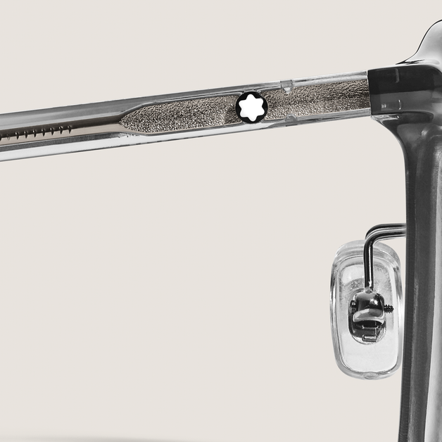 醋酸纖維灰色鏡框橢圓形太陽眼鏡 - 3