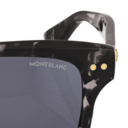 Gafas de Sol Rectangulares con Montura de Acetato Negra