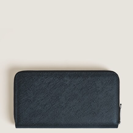 Continental Wallet 12cc with zip in Sartorial Leather