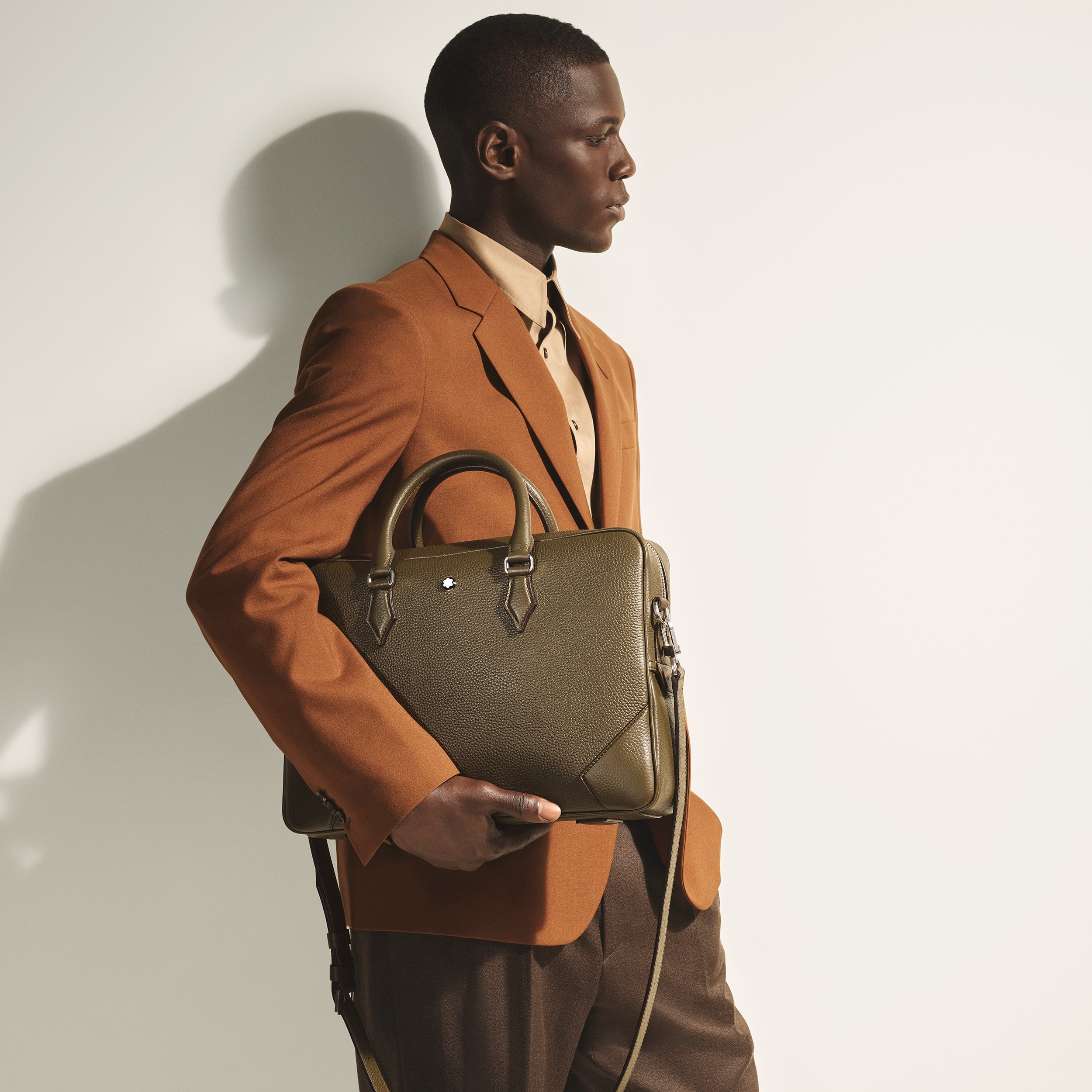 Medium Briefcase in Grain Leather