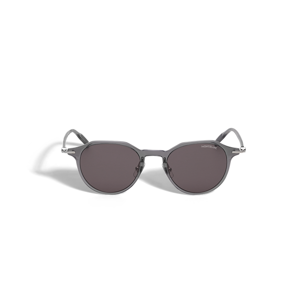 Round Sunglasses with Grey Injection Frame - 1