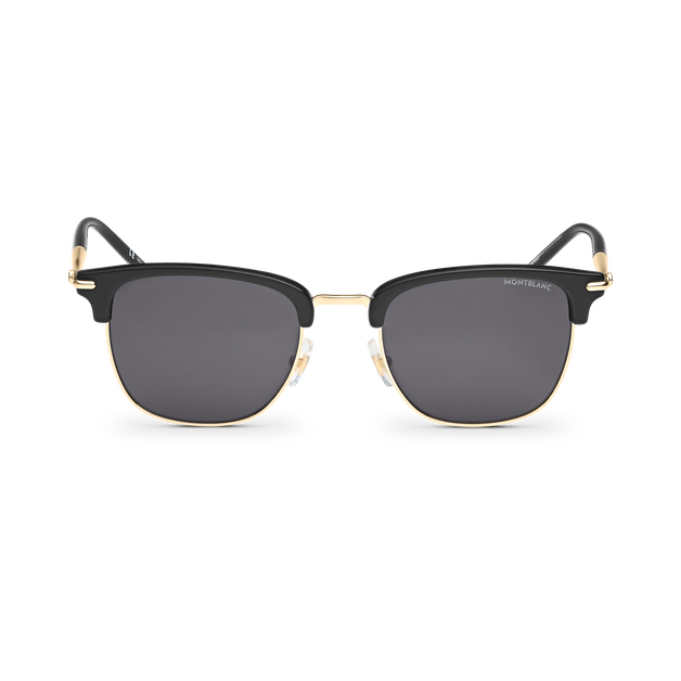 Rectangular Sunglasses with Black Colored Injected Frame (M) - 1