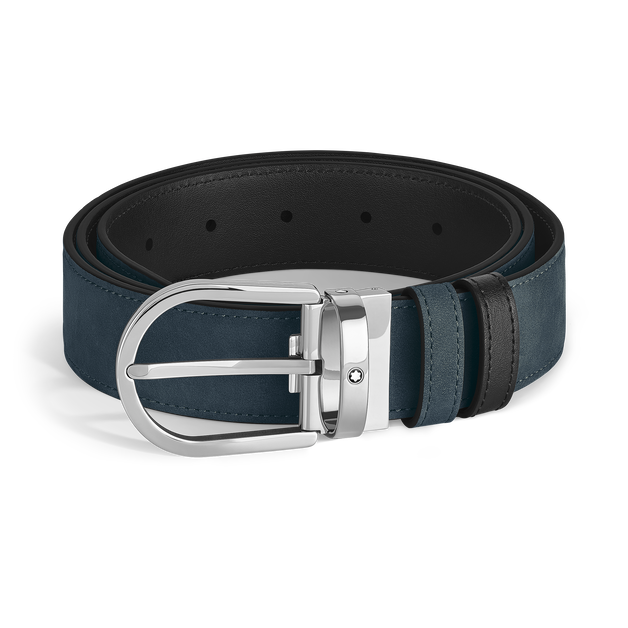 Horseshoe 35 mm Reversible Belt in Suede Leather  - 1