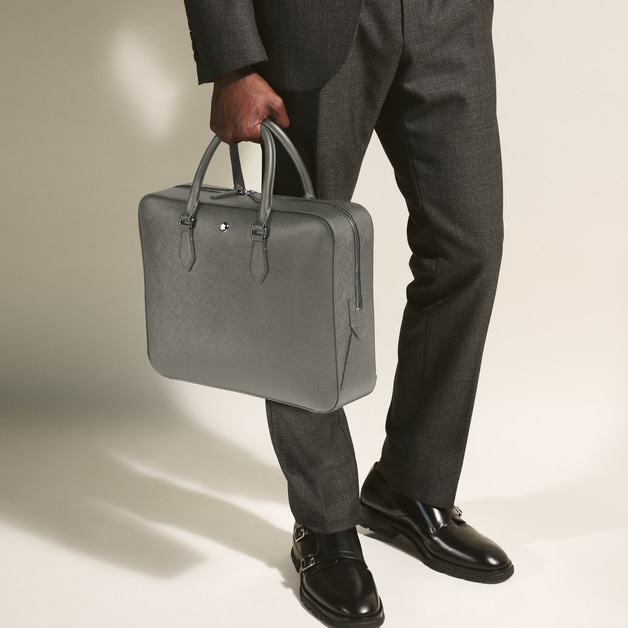 Medium Briefcase in Sartorial Leather - 2