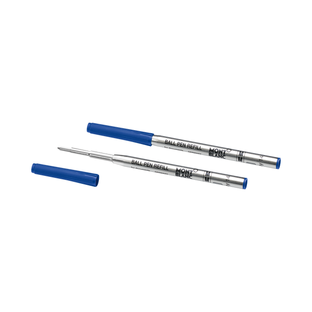 2 Ballpoint Refills, Royal Blue - Medium - 2