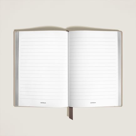 Medium Notebook in Soft Leather, Lined Pages