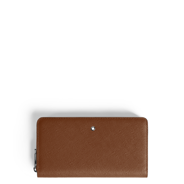 Portefeuille Continental 12cc Zippé en Cuir Sartorial - 1