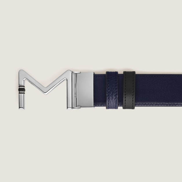 Meisterst&uuml;ck Buckle Midnight Blue/Black 35&nbsp;mm Reversible Leather Belt - 2