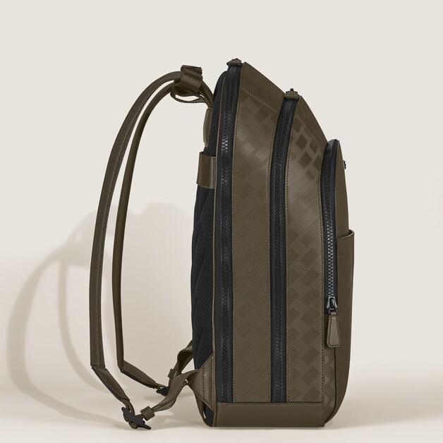 Large Backpack with 3 Compartments in Extreme Leather - 5