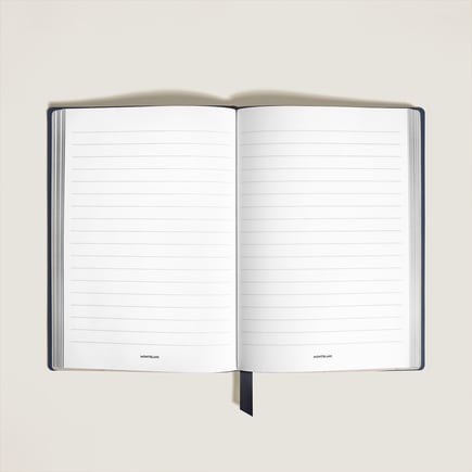 Mittelgroßes Notizbuch aus Sartorial Leder, Linierte Seiten