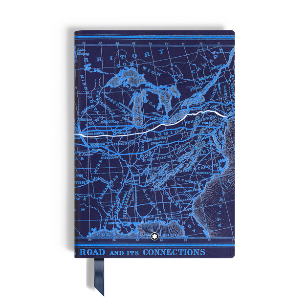 Meisterstück Around the World in 80 Days Medium Notebook, Blue, Lined Pages - 1