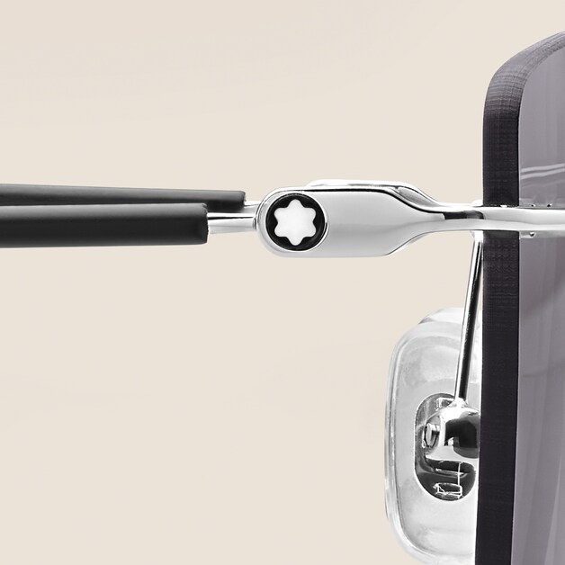 Rectangular Sunglasses with Silver-Coloured Metal Frame - 3