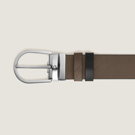 Horseshoe 35 mm Reversible Belt in Extreme Leather