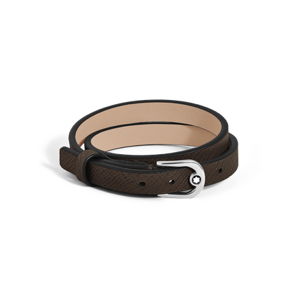 Horseshoe Buckle Adjustable Bracelet in Sartorial Leather