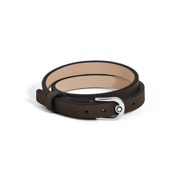 Horseshoe Buckle Adjustable Bracelet in Sartorial Leather - 1