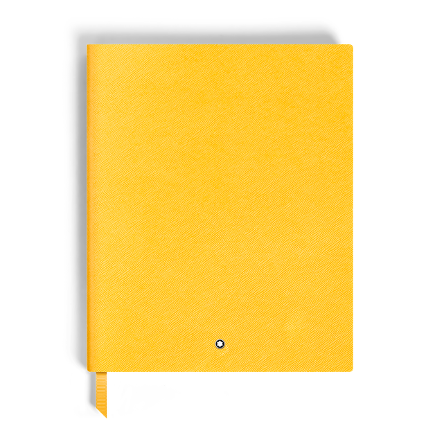 Notebook Large, Saffiano Leather, Modena Yellow - Lined Pages - 1