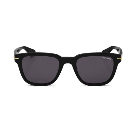 Squared Sunglasses with Black Colored Acetate Frame (S)