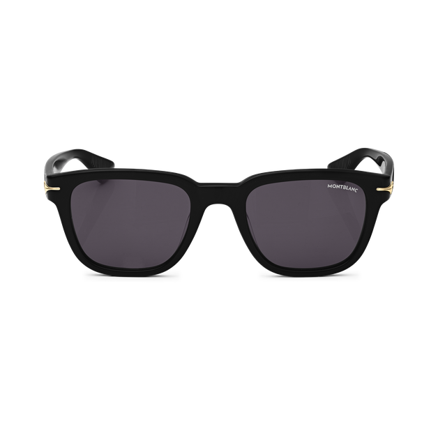 Squared Sunglasses with Black Colored Acetate Frame (S) - 1