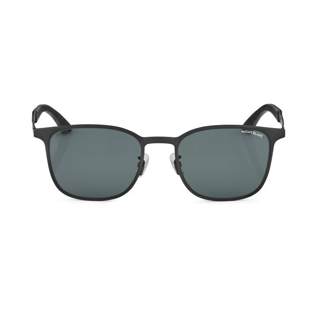 Squared Sunglasses with Black Metal Frame - 1